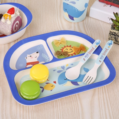 6608 bamboo fiber children's tableware