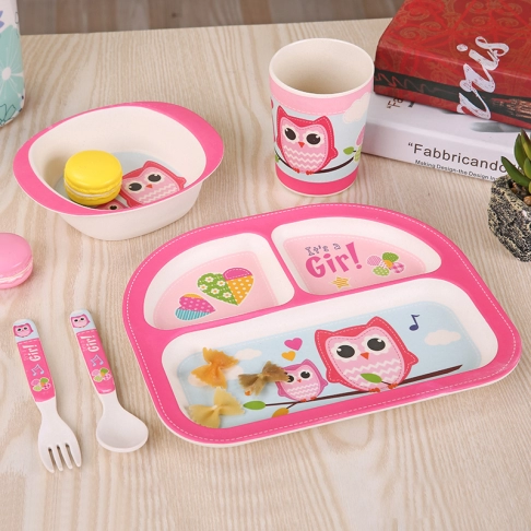 6608 bamboo fiber children's tableware
