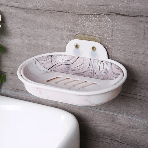 7203-suction wall double-layer drain soap box