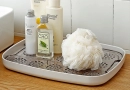813414 marble wood grain draining tray
