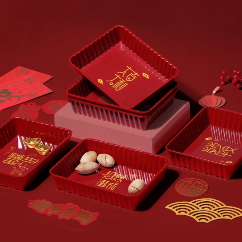 Red fruit plate
