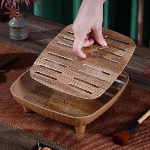820710-820614-LS-Teak Pattern-Draining Tray