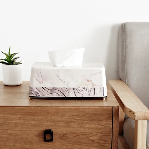 9650-24.2CM rectangular curved tissue box