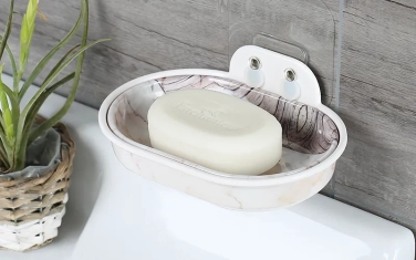7203-suction wall double-layer drain soap box