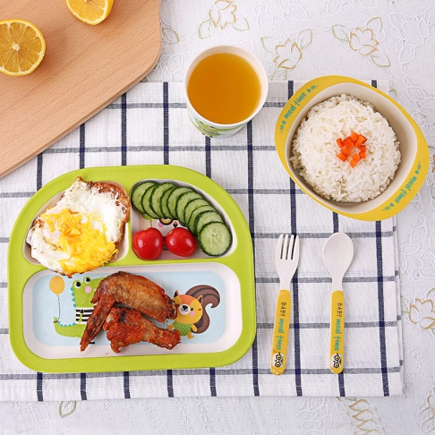 6608 bamboo fiber children's tableware