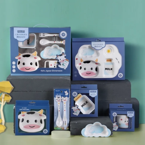 Puzzle Tableware Set Cow