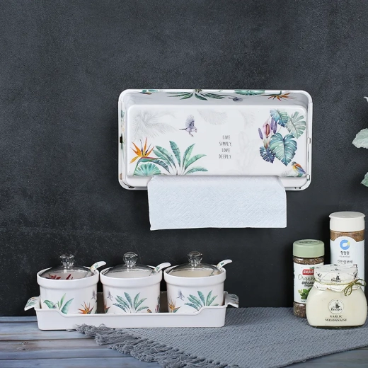 7210-吸壁欧式高档手巾盒