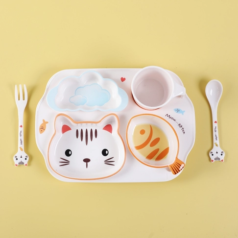 Puzzle Tableware Set Cat