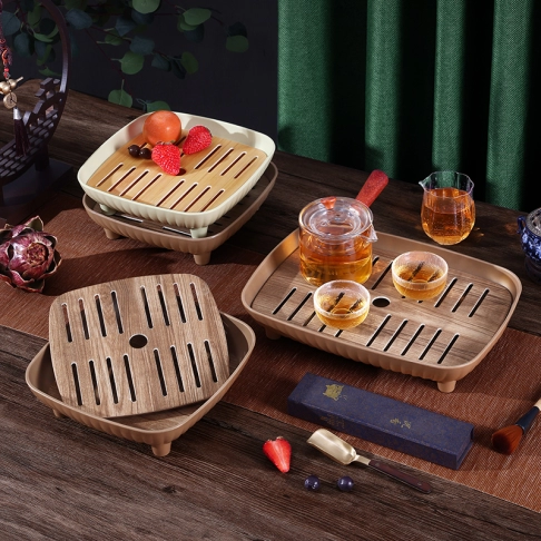 820710-820614-LS-Teak Pattern-Draining Tray