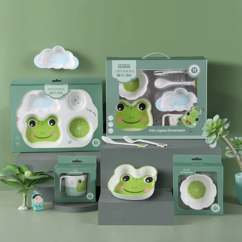 Puzzle Tableware Set Frog