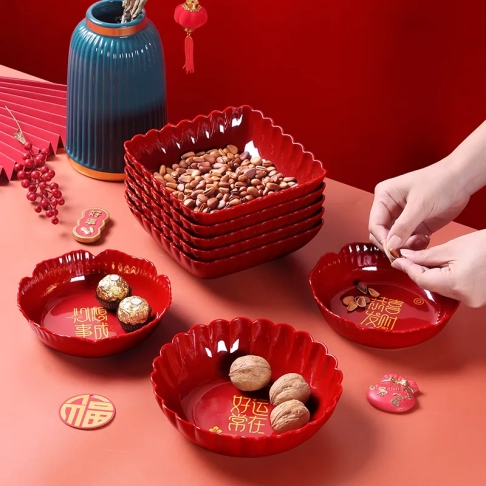 Red fruit plate