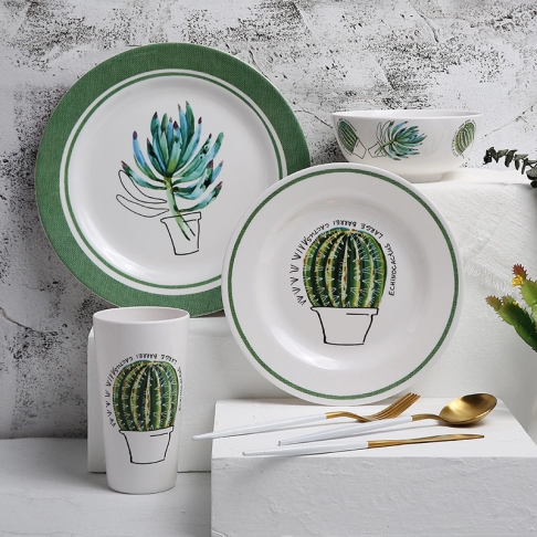 Four-piece tableware (including cup)