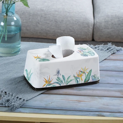 9650-24.2CM rectangular curved tissue box