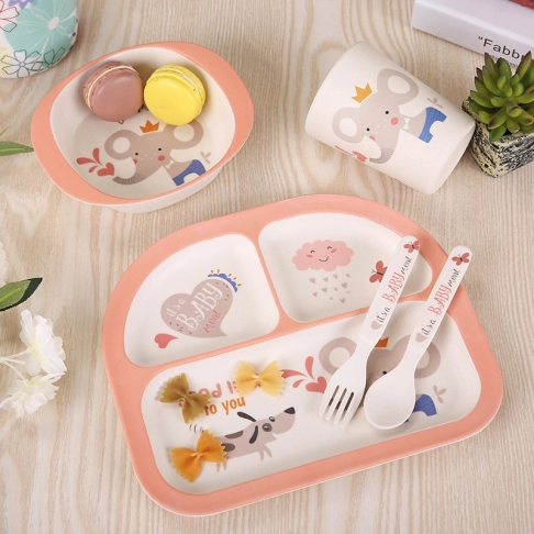 6608 bamboo fiber children's tableware