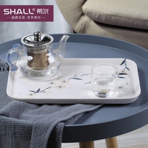 87512-87515-87518-Winter Snow Sakura Tray Plum Blossom