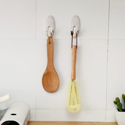 Marble wood grain sticky hook