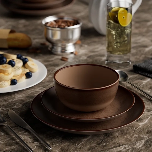 Set of 4-piece table before meal